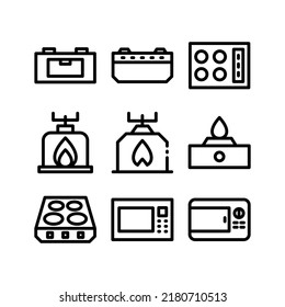 cooking range icon or logo isolated sign symbol vector illustration - Collection of high quality black style vector icons
