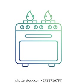 Icono de cocina con fondo blanco Ilustración de stock de Vector