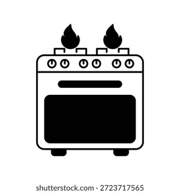 Icono de cocina con fondo blanco Ilustración de stock de Vector