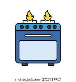 Icono de cocina con fondo blanco Ilustración de stock de Vector