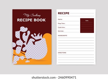 cooking recipe book design template