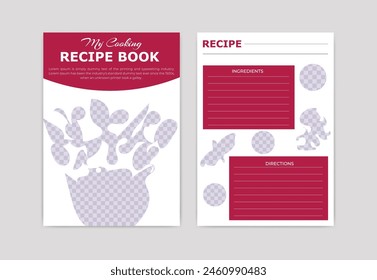 cooking recipe book design template