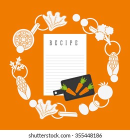 cooking recipe design, vector illustration eps10 graphic 