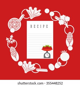 cooking recipe design, vector illustration eps10 graphic 