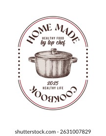 Modelo de design de livro de receitas de culinária