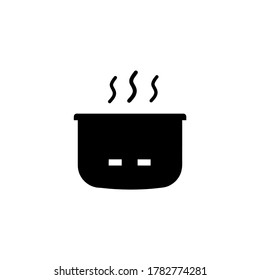 cooking rice icon vector illustration logo template