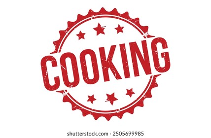 COOKING rubber stamp on white background. COOKING Stamp.