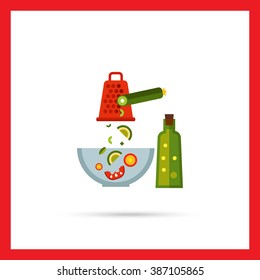 Cooking salad icon