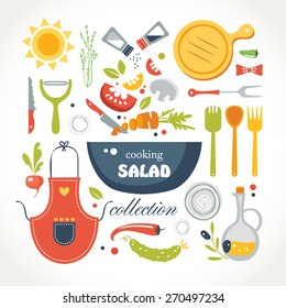 cooking salad objects collection