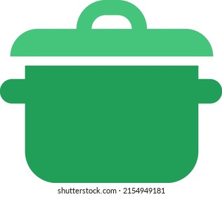 Cooking saucepan, illustration, vector on a white background.