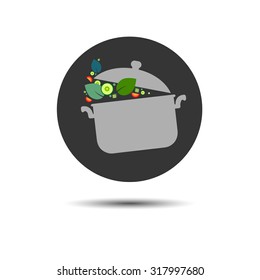 cooking saucepan kitchen food illustration object vector