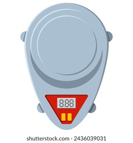 Cooking scale vector cartoon illustration isolated on a white background.