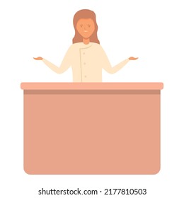 Cooking school icon cartoon vector. Cook class. Online food