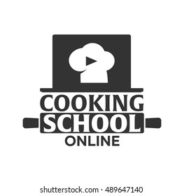 Cooking school logo. Cooking Academy. Vector illustration