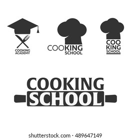 Cooking school logo. Cooking Academy. Vector illustration