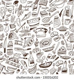 Cooking - seamless background