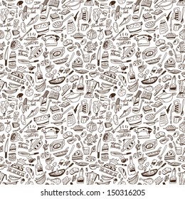 Cooking - seamless background