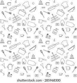 Cooking seamless pattern.