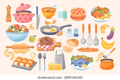 Set of household objects Royalty Free Vector Image