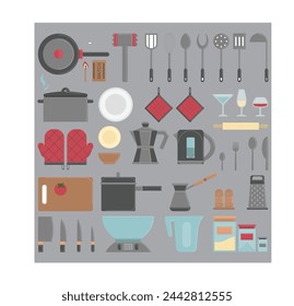 cooking sets vector - eps 10