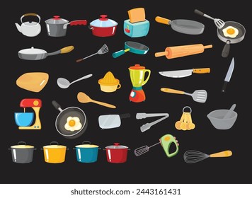 cooking sets vector - eps 10
