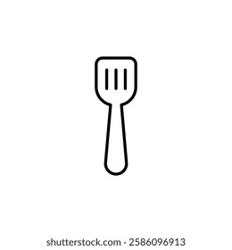 Cooking spatula icon Flat fill set collection