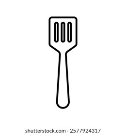 Cooking spatula icon Flat illustration sign