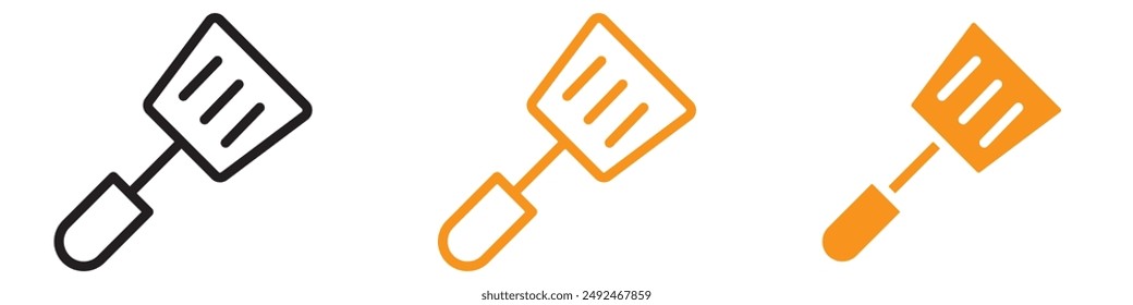 Cooking Spatula Icon Illustrating Kitchen Tools, Culinary Accessories, and Cooking Utensils for Home Chefs and Professional Cooks