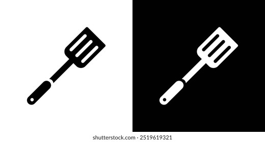 Cooking spatula icon linear logo isolated