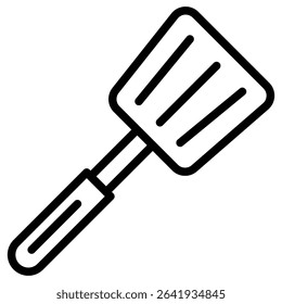 Cooking spatula icon Thin line vector design