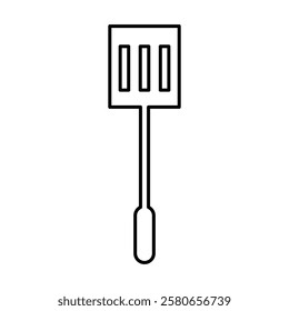 Cooking spatula icon Vector logo set flat