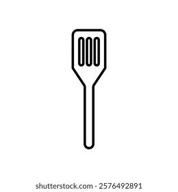 Cooking spatula icon vector outline logo sign