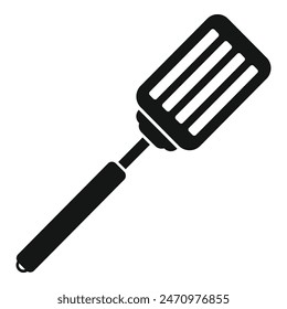 Icono de la herramienta de espátula de cocina Vector simple. Agujero asado. Preparación de los alimentos