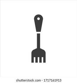 Cooking spatula turner icon on white background
