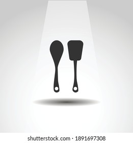 cooking spoon isolated vector icon. cooking design element