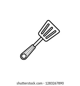 cooking spoon, kitchen turner, slotted turner icon. Element of kitchen utensils icon for mobile concept and web apps. Detailed cooking spoon, kitchen turner, slotted turner icon