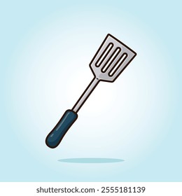 Cooking spoon spatula. kitchen set vector cartoon illustration