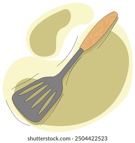 Cooking spoon spatula vector illustration