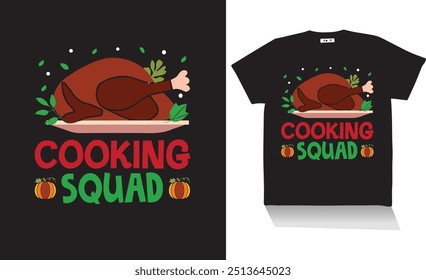  cooking squad t shirt design