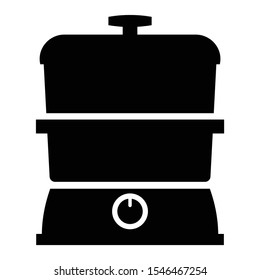 Cooking Steamer Concept Kitchen Utensil Vector Icon design