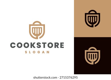 cooking store vector logo design