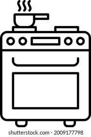 Cooking Stove icon vector image. Can also be used for web apps, mobile apps and print media.