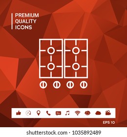 Cooking surface icon