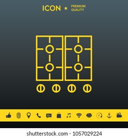 Cooking surface icon