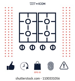 Cooking surface icon