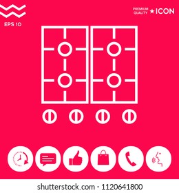 Cooking surface icon