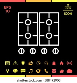 Cooking surface icon