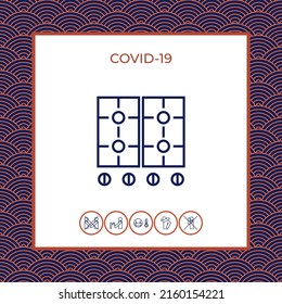 Icono de superficie de cocina. Elemento para su diseño