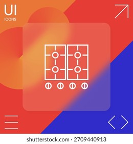 Cooking surface icon. Element for your design