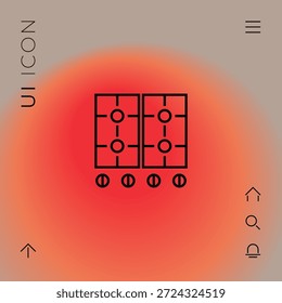 Symbol für Kochfläche. Element für Ihr Design